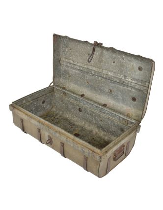 Plechový kufr, příruční zavazadlo, 62x34x24cm