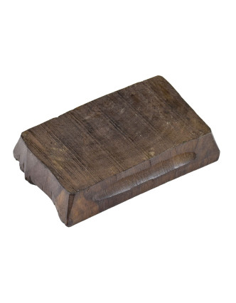 Staré razítko na textil z mangového dřeva, hudebníci, 15x9x3cm