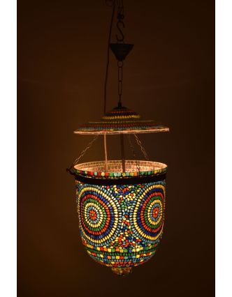 Lampa v orientálním stylu, skleněná mozaika, ruční práce, 30x30x35cm