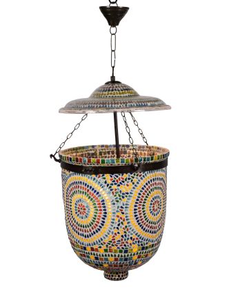 Lampa v orientálním stylu, skleněná mozaika, ruční práce, 30x30x35cm