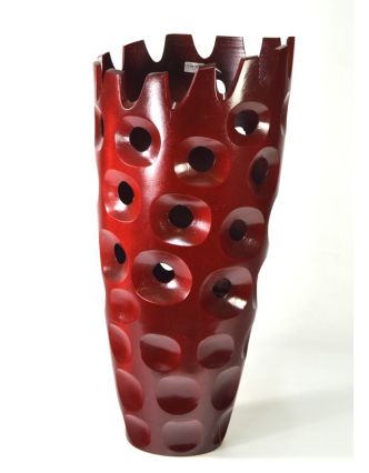 Děrovaná váza 14 x 35cm