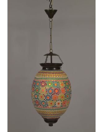 Lampa v orientálním stylu, skleněná mozaika, ruční práce, 25x25x40cm