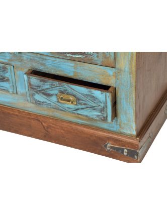 Starožitná skříň z teakového dřeva, 105x50x180cm