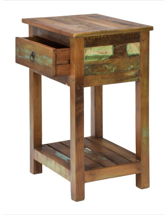 Noční stolek v Goa stylu, šuplík, 50x40x75cm