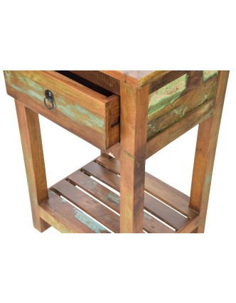 Noční stolek v Goa stylu, šuplík, 50x40x75cm