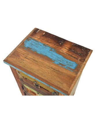 Noční stolek v "GOA" stylu z teakového dřeva, 50x40x75cm
