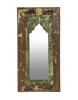 Zrcadlo v rámu z teakového dřeva, 27x3x55cm