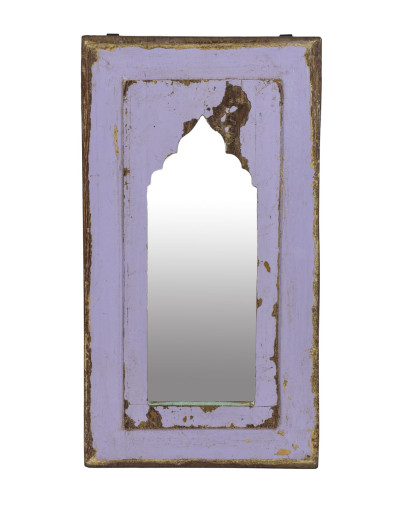 Zrcadlo v rámu z teakového dřeva, 27x3x50cm