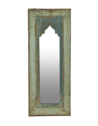 Zrcadlo v rámu z teakového dřeva, 21x3x55cm