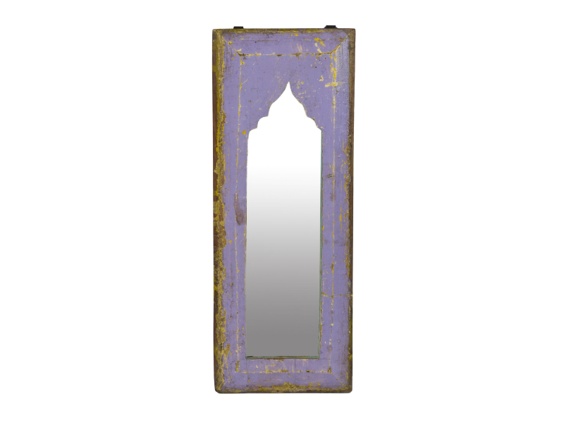 Zrcadlo v rámu z teakového dřeva, 21x3x53cm
