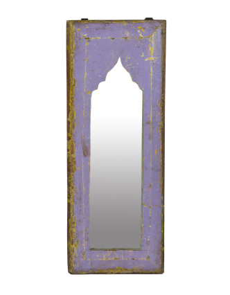 Zrcadlo v rámu z teakového dřeva, 21x3x53cm