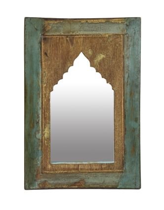 Zrcadlo v rámu z teakového dřeva, 35x3x52cm