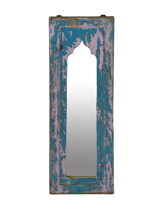 Zrcadlo v rámu z teakového dřeva, 21x3x57cm