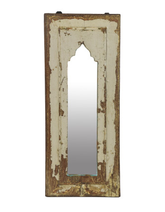 Zrcadlo v rámu z teakového dřeva, 26x3x63cm