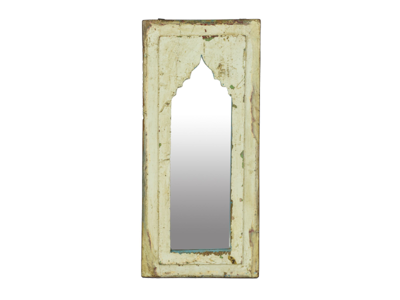 Zrcadlo v rámu z teakového dřeva, 26x3x58cm