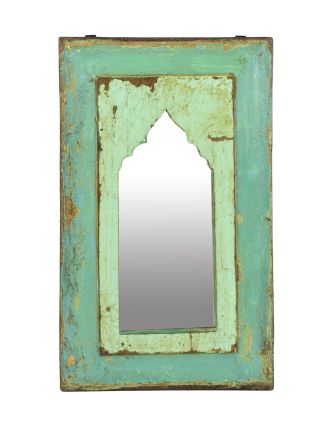Zrcadlo v rámu z teakového dřeva, 29x3x48cm