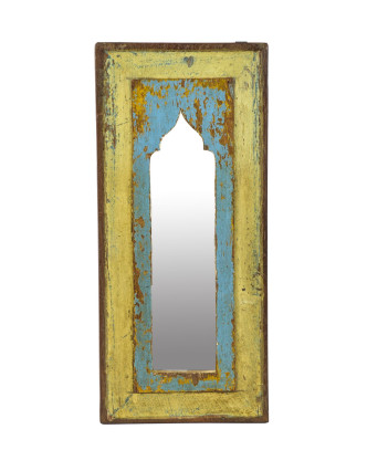 Zrcadlo v rámu z teakového dřeva, 21x3x47cm