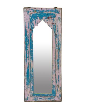 Zrcadlo v rámu z teakového dřeva, 21x3x28cm