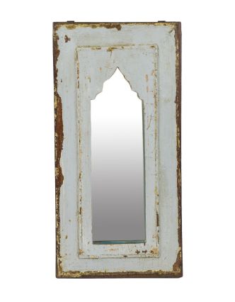 Zrcadlo v rámu z teakového dřeva, 26x3x52cm