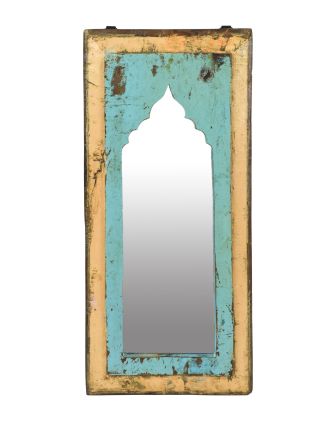 Zrcadlo v rámu z teakového dřeva, 26x3x55cm