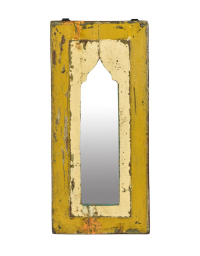 Zrcadlo v rámu z teakového dřeva, 22x3x47cm