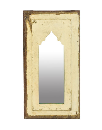 Zrcadlo v rámu z teakového dřeva, 25x3x48cm