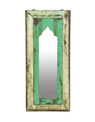 Zrcadlo v rámu z teakového dřeva, 22x3x50cm
