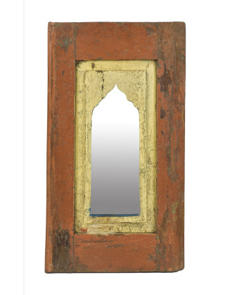 Zrcadlo v rámu z teakového dřeva, 36x3x63cm