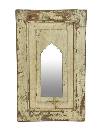 Zrcadlo v rámu z teakového dřeva, 39x3x63cm