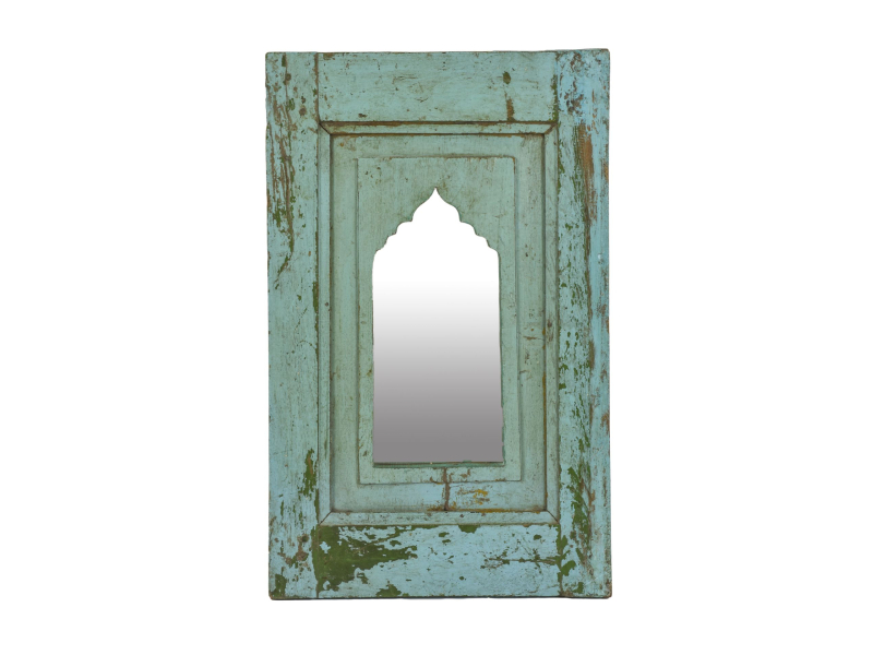 Zrcadlo v rámu z teakového dřeva, 38x3x60cm