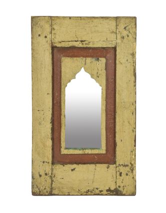 Zrcadlo v rámu z teakového dřeva, 38x3x65cm
