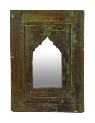 Zrcadlo v rámu z teakového dřeva, 35x3x47cm