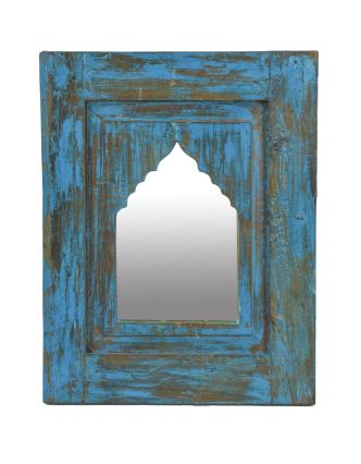 Zrcadlo v rámu z teakového dřeva, 37x3x47cm