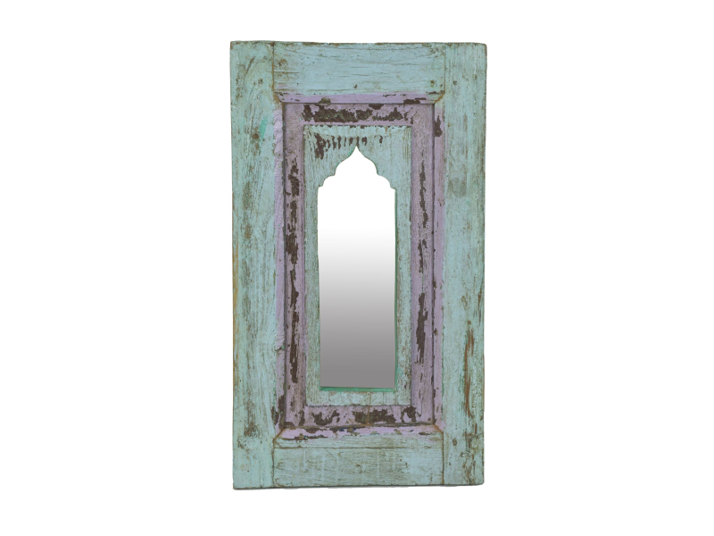 Zrcadlo v rámu z teakového dřeva, 33x3x57cm