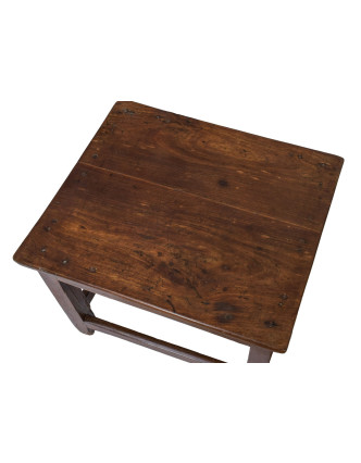 Stolek/stolička z teakového dřeva, 60x52x47cm