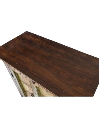 Skříňka z teakového dřeva s původními dvířky, 77x39x103cm