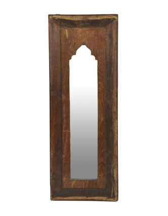 Zrcadlo v rámu z teakového dřeva, 25x2x67cm