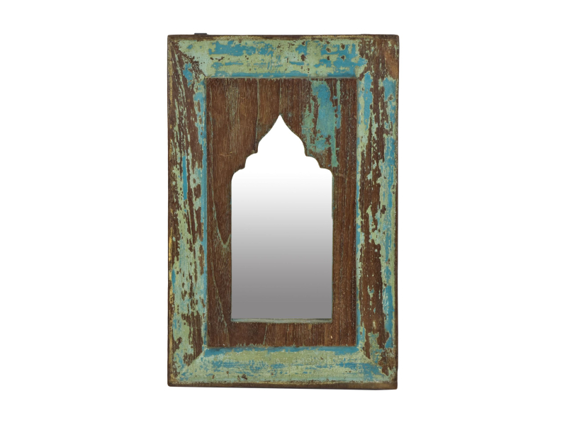 Zrcadlo v rámu z teakového dřeva, 26x1x41cm