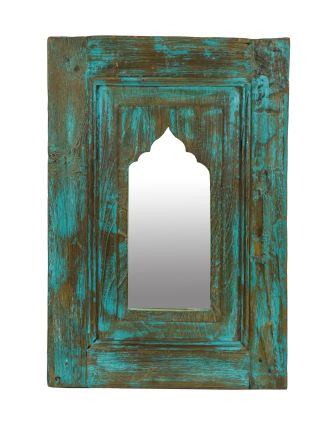 Zrcadlo v rámu z teakového dřeva, 37x5x55cm