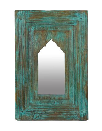 Zrcadlo v rámu z teakového dřeva, 35x5x53cm