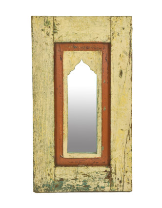 Zrcadlo v rámu z teakového dřeva, 35x5x61cm