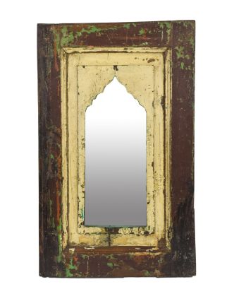 Zrcadlo v rámu z teakového dřeva, 38x5x61cm