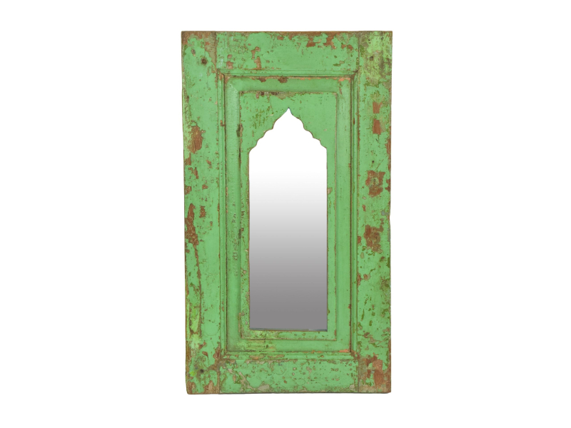 Zrcadlo v rámu z teakového dřeva, 38x5x66cm