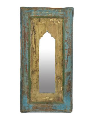 Zrcadlo v rámu z teakového dřeva, 34x5x68,5cm