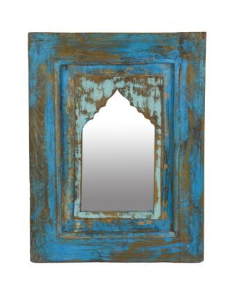 Zrcadlo v rámu z teakového dřeva, 40x5x52cm