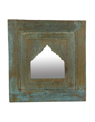 Zrcadlo v rámu z teakového dřeva, 48x5x51cm