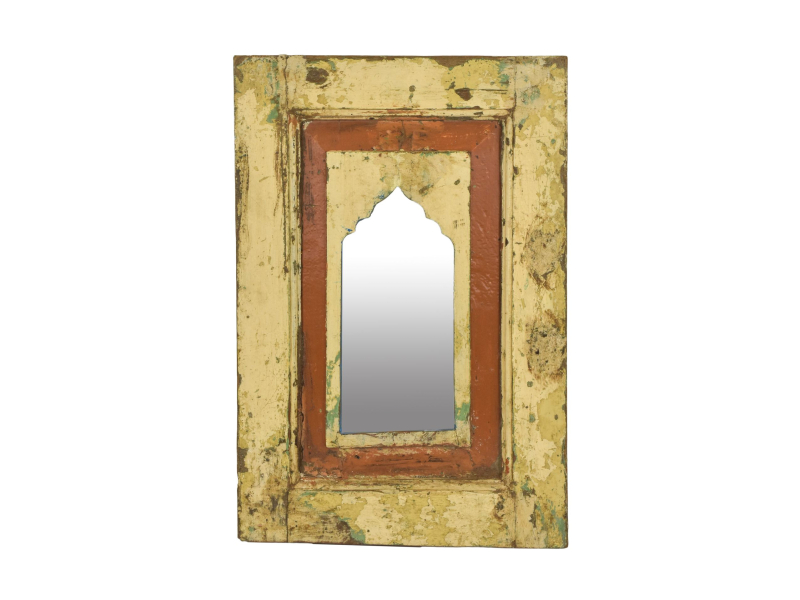 Zrcadlo v rámu z teakového dřeva, 35x3x52cm