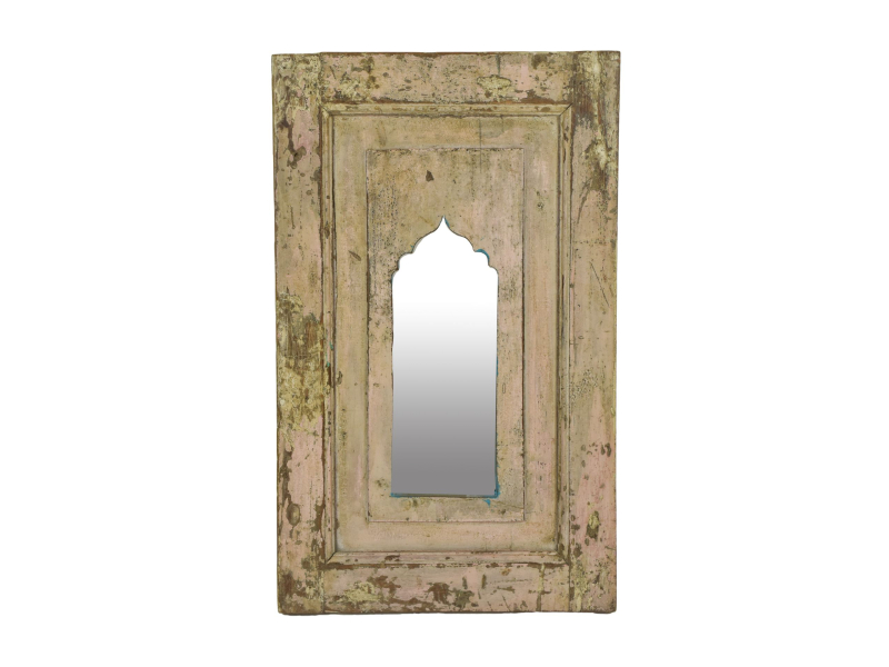 Zrcadlo v rámu z teakového dřeva, 38x3x63cm