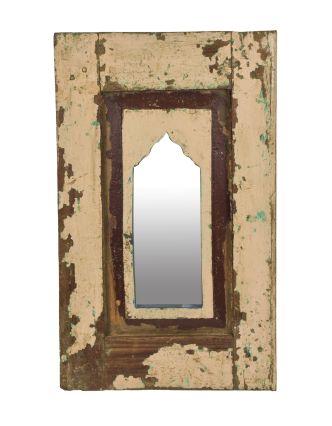 Zrcadlo v rámu z teakového dřeva, 37x3x60cm