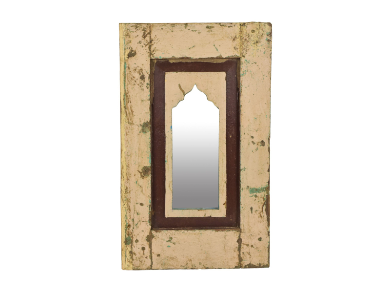 Zrcadlo v rámu z teakového dřeva, 36x3x60cm